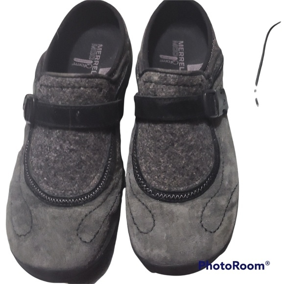 Merrell Women's gray and black Encore Sidestep Slip On Shoes size 8.5 - Picture 1 of 4